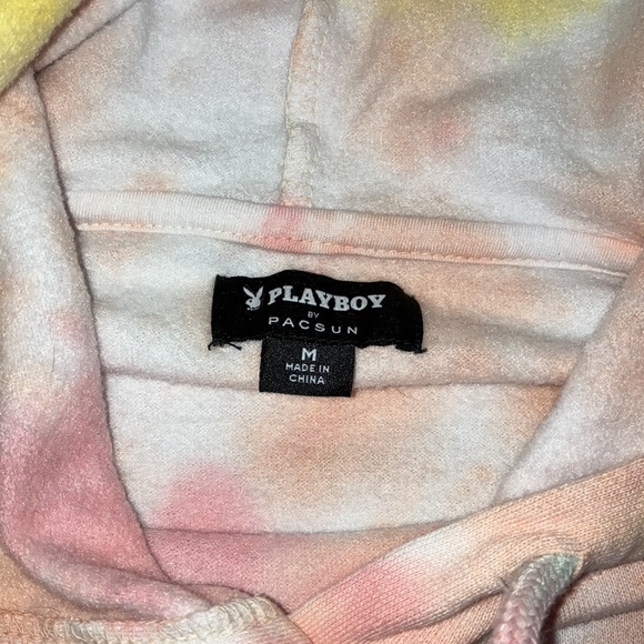 NWT Playboy Oversized Distressed Hoodie - Picture 9 of 11